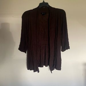 AB Studio Brown Cardigan with 3/4 Sleeves | Size S
